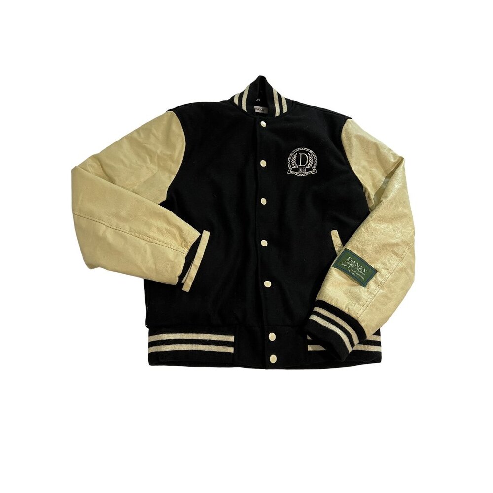 DANZY Trucker Jacket in Cream Black
